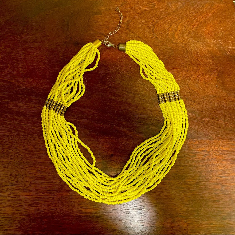 Beaded layered necklace